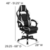 Picture of X40 White Gaming Chair Racing Ergonomic Computer Chair