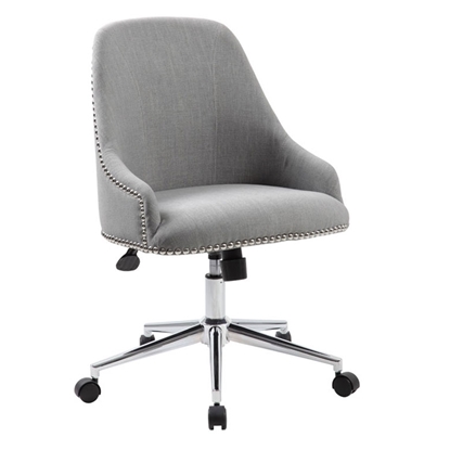 Picture of Boss B516C-GY Carnegie Desk Chair-Grey