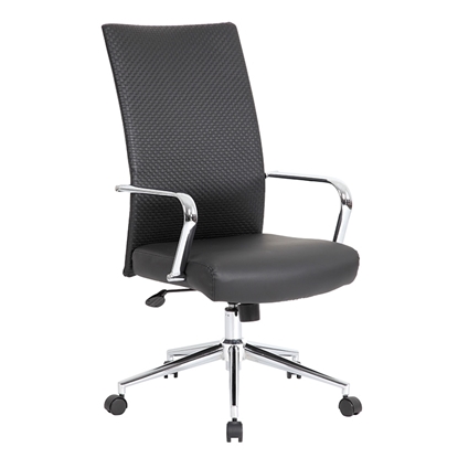 Picture of Boss B9661-BKW Executive Woven Textured Chair