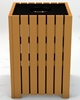 Picture of Jayhawk Plastics  PB32S_HD Heavy-Duty Square 32 Gallon Trash Receptacle