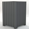 Picture of Jayhawk Plastics  PB32S_HD Heavy-Duty Square 32 Gallon Trash Receptacle