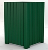 Picture of Jayhawk Plastics  PB32S_HD Heavy-Duty Square 32 Gallon Trash Receptacle