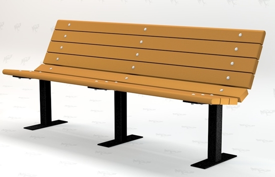 Picture of Jayhawk Plastics  PB4_BFCON Contour 4' Bench
