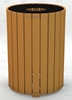 Picture of Jayhawk Plastics  PB32R_HD Heavy-Duty Round 32 Gallon Trash Receptacle