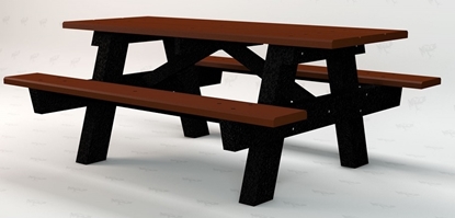 Picture of Jayhawk Plastics  PBAPlC6 A Frame 6' Picnic Table