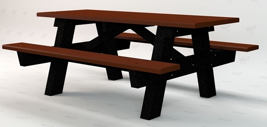 Picture of Jayhawk Plastics  PBAPlC6 A Frame 6' Picnic Table