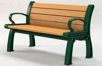 Picture of Jayhawk Plastics  PB5_HER Heritage 5' Bench