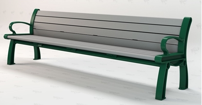 Picture of Jayhawk Plastics  PB8_HER Heritage 8' Bench
