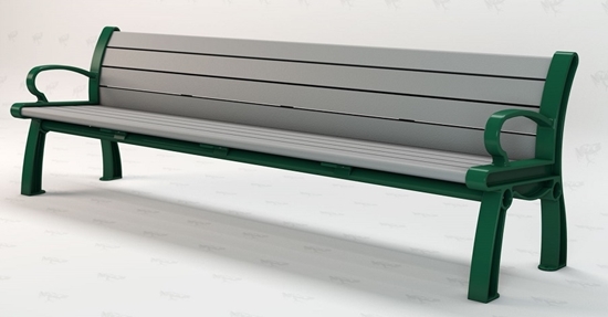 Picture of Jayhawk Plastics  PB8_HER Heritage 8' Bench