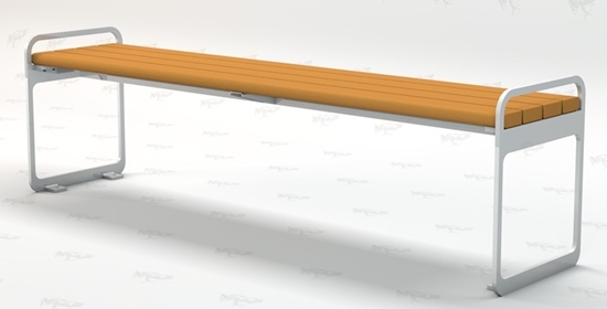 Picture of Plaza Backless Bench P/N PB 6_PLZBAC