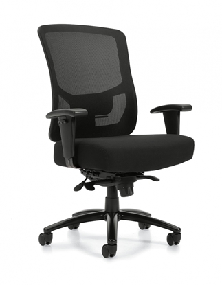 Picture of OTG10703B Mesh Back Heavy Duty Synchro-Tilter Office Chair