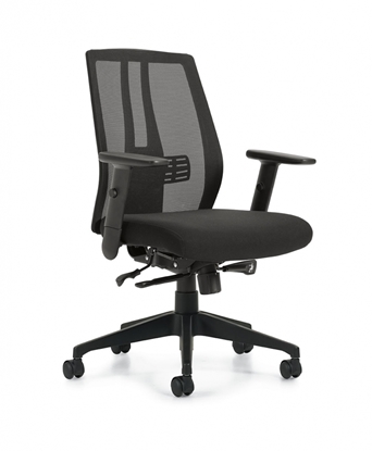 Picture of OTG10707B Mesh Back Synchro-Tilter Office Chair