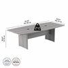 Picture of Bush P/N 99TB9642 8' Boat Shaped Conference Table with Wood Base