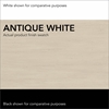 Picture of Bush WC53230-WC53231 Antique White L Shaped Desk with Drawers