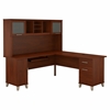 Picture of Bush WC81710-11 L Shaped Desk with Hutch