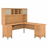 Picture of Bush WC81410-11 L Shaped Desk with Hutch