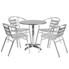 Picture of Lila 27.5'' Round Aluminum Indoor-Outdoor Table Set