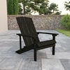 Picture of Charlestown Commercial All-Weather Poly Resin Wood Adirondack Black Chair