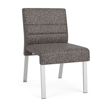 Picture of Lesro WF1102 Waterfall Vinyl Upholstered Armless Guest Chair