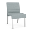 Picture of Lesro WF1102 Waterfall Vinyl Upholstered Armless Guest Chair