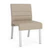Picture of Lesro WF1102 Waterfall Vinyl Upholstered Armless Guest Chair