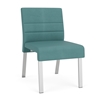 Picture of Lesro WF1102 Waterfall Vinyl Upholstered Armless Guest Chair
