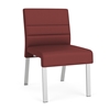 Picture of Lesro WF1102 Waterfall Vinyl Upholstered Armless Guest Chair