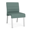 Picture of Lesro WF1102 Waterfall Vinyl Upholstered Armless Guest Chair