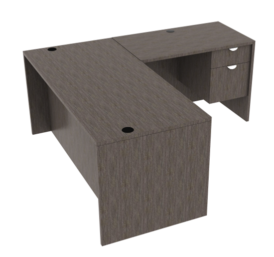 Picture of Offices to Go SL7136DS 71" L Shaped Desk with Drawers