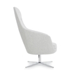 Picture of Drift 8038 High Back Lounge Chair w/ Chrome Swivel Base
