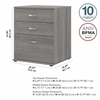 Picture of Floor Storage Cabinet with Drawers P/N UNS328