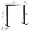 Picture of 48"W P/N M4S4824 Electric Height Adjustable Standing Desk