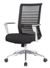 Picture of Boss B6566AL-BK Mesh Back Task Chair, Aluminum Arms/Base