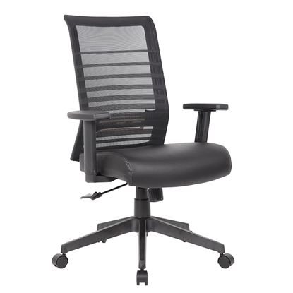 Picture of Boss B6566AM-BK Mesh Back + Antimicrobial Seat Task Chair