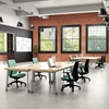 Picture of AKT 60"w Butcher Block Table/Desk w/ Round Legs