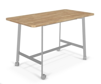 Picture of AKT 60"w x 36"h Butcher Block Table/Desk
