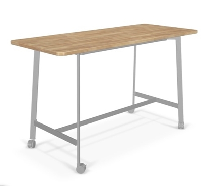 Picture of AKT 72"w x 42"h Butcher Block Table/Desk