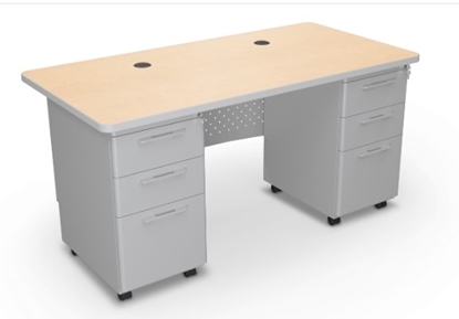 Picture of Avid 60"w x 30"d Double Pedestal Desk