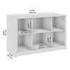 Picture of Bush Business Furniture HHB148WH 48W Storage Bookcase