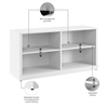 Picture of Bush Business Furniture HHB160WH 60W Storage Bookcase