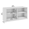 Picture of Bush Business Furniture HHB160WH 60W Storage Bookcase