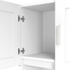 Picture of Bush Business Furniture HHD003WH 72W x 30D Breakfront Desk U Station, Hutch and 3 Drawer Mobile File