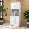 Picture of Bush Business Furniture HHD010WH 30W 2 Door Storage Cabinet with Hutch