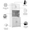 Picture of Bush Business Furniture HHD010WH 30W 2 Door Storage Cabinet with Hutch