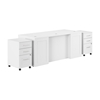 Picture of Bush Business Furniture HHD016WH 72W x 30D Breakfront Desk with 3 Drawer Mobile Files