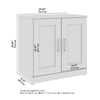 Picture of Bush Business Furniture HHS130WH 30W 2 Door Storage Cabinet