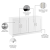 Picture of Bush Business Furniture HHS260WHK 60W Storage Credenza with Doors