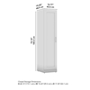 Picture of Bush Furniture HHS117WH 17W One Door Tall Storage