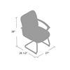 Picture of Boss B7309 Mid Back Guest Chair