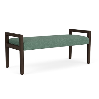Picture of Lesro Brooklyn BK2001 Fabric Upholstered 2 Seat Bench